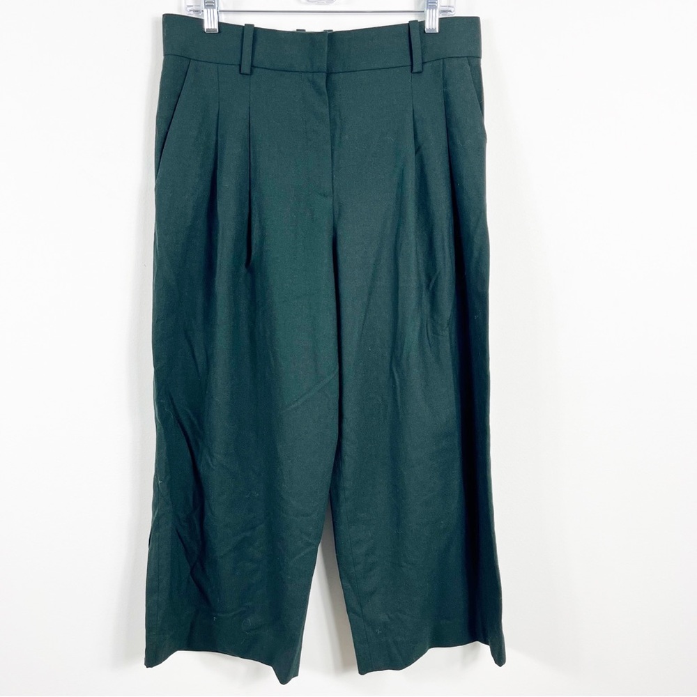 COS Dark Green Wide Leg Pants
